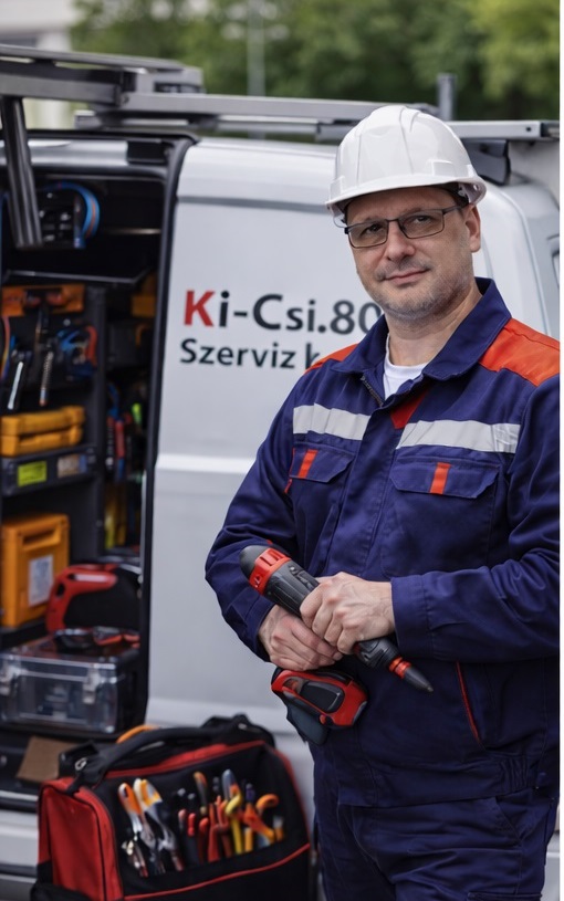 Szervizautó és szerszámok